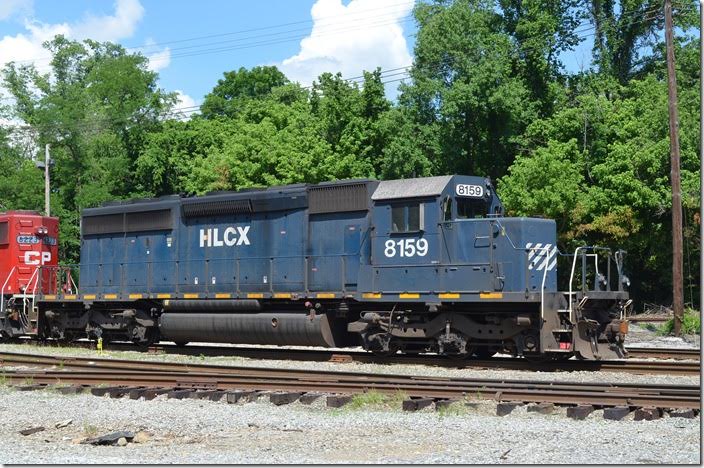 HCLX, Ex-BN, SD40-2 8159. Shelby. View 2.